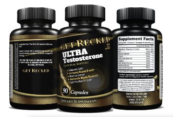 ULTRA TESTOSTERONE BOOSTER FOR MEN - Top Rated - All Natural Support - Strongest Product - Highest Quality - Performance Weight Loss - Horney Goat Weed - Bulgarian Tribulus Terrestris 750 mg - Made In The USA - 100% Money Back Guarantee