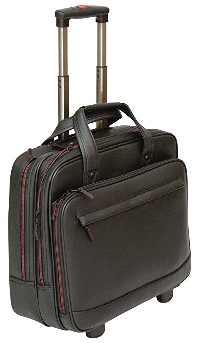 Tassia Wheeled Laptop Case Fits Up To 15.6" Computer Briefcase Trolley - Pilot Case