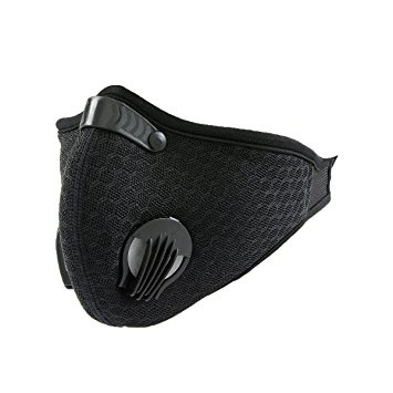 Panegy Anti-Pollution Motorcycle Bicycle Cycling Riding Half Face Mask Carbon Cloth Filter