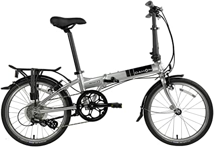 Dahon Mariner I7 Folding Bike, Lightweight Aluminium Frame 7-Speed Shimano Gears 20” Foldable Bicycle for Adults