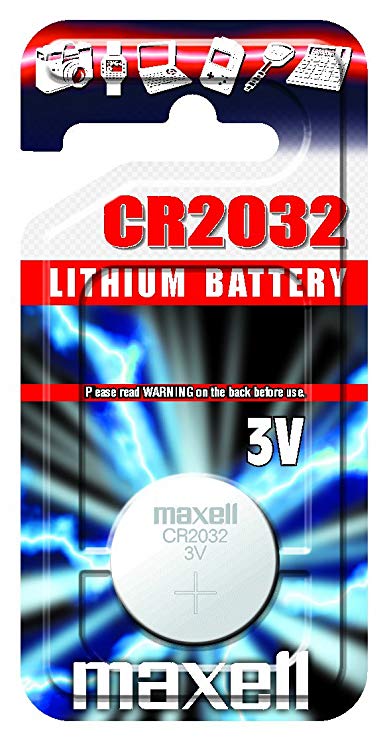 Maxell 3V CR2032 Lithium Battery - Silver