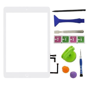 Allfix Touch Screen Glass Digitizer Assembly for iPad Air with Spare Parts (Home Button,Adhesive,Tools)