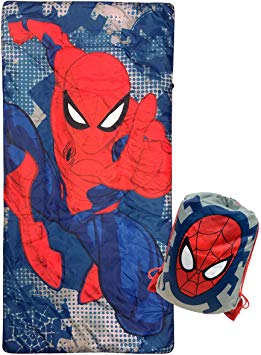 Jay Franco Marvel Spiderman Spidey Dots Slumber Sack - Cozy & Warm Kids Lightweight Slumber Bag/Sleeping Bag (Official Marvel Product)