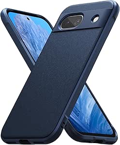 Ringke Onyx [Feels Good in The Hand] Compatible with Google Pixel 8a Case, Great Grip Non-Slip Sleek Anti-Fingerprint Rugged Phone Cover - Navy