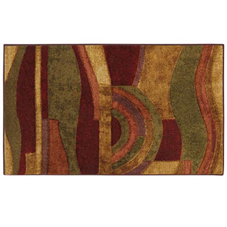 Mohawk Home New Wave Picasso Wine Abstract Printed Area Rug, 1'8x2'10, Multicolor