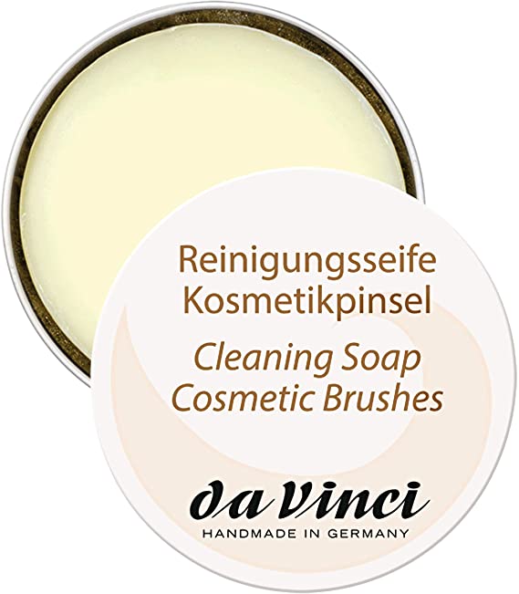 da Vinci Series 4833 Brush Cleaning Soap 85-Gram Bar in Round Metal Casing, 231-Gram