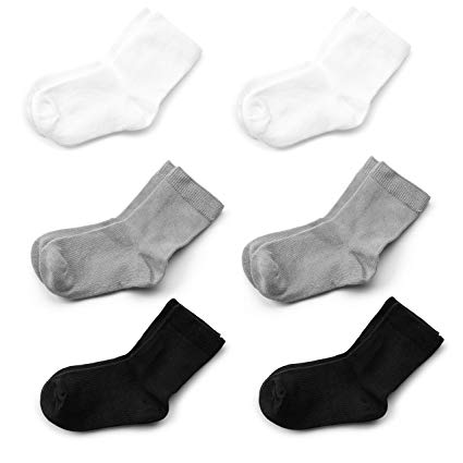Silky Toes Infant Bamboo Socks Baby Boy Girl Gift Set- 6 Pairs