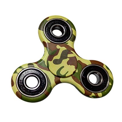 Amalen Fidget Toy Hand Spinner Camouflage, Stress Reducer Relieve Anxiety and Boredom Camo Green