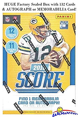 2018 Score NFL Football EXCLUSIVE Factory Sealed Blaster Box with 132 Cards & AUTOGRAPH or MEMORABILIA Card! Look for Rookies & Auto’s of Baker Mayfield, Saquon Barkley, Sam Donald & More! WOWZZER!
