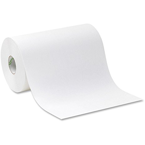 Georgia-Pacific 26610 Sofpull Paper Towel Roll, 1-Ply Hardwound, 9" W x 400' L, White, 1 Individual Roll of 400'