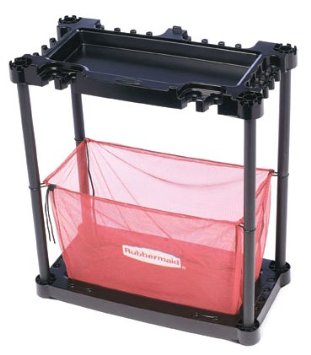 Rubbermaid Sports Gear Storage Station Black  Red FG5A4300BLARD