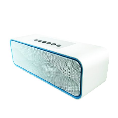 Bluetooth Speakers, Yoyamo Portable Wireless Speaker with Super Bass Stereo sound for Smart Phones, Tablet, PC(White)