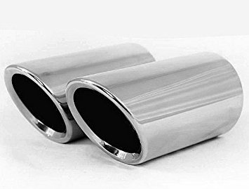 GOOACC New Fashion Auto Parts Chrome Stainless Steel Exhaust Muffler Tip Pipes for VW Volkswagen JETTA 2009-2016