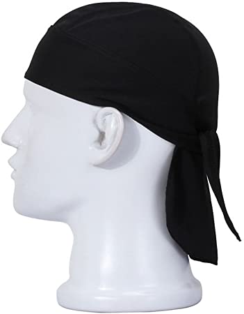 Koolip Sweat Wicking Beanie Cap Hat Skull Cap Pirate Hat Bandana Head Wrap for Men and Women