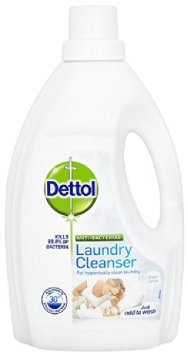 Dettol Antibacterial Laundry Cleanser 1.5 L - Spring Fresh Cotton, Pack of 4