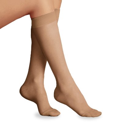 Jobst Women's UltraSheer 8-15 mmHg Knee High Stockings 119 Size: MEDIUM , Color: Silky Beige