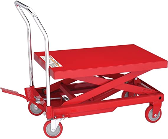 Grizzly H6240 Hydraulic Mobile Table Cart, 600-Pound