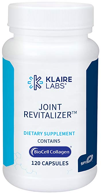 Klaire Labs Joint Revitalizer - Patented Hydrolyzed Collagen Peptide Formula with Chondroitin, MSM & Hyaluronic Acid, Hypoallergenic Connective Tissue Support (120 Capsules)