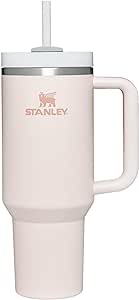 Stanley Quencher H2.0 FlowState Tumbler 1.2L - Cold For 11 Hours - Iced For 48 Hours - Cup with Straw, Handle and Lid - Dishwasher Safe - Travel Mug For Cold or Hot Drinks - Rose Quartz