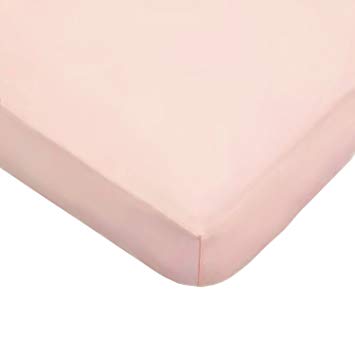 American Baby Company 100% Natural Cotton Jersey Knit Fitted Portable/Mini-Crib Sheet, Blush, Soft Breathable, for Girls
