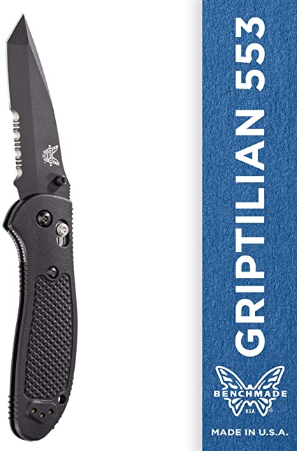 Benchmade - Griptilian 553 Knife with CPM-S30V Steel, Tanto Blade