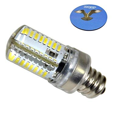 HQRP E12 Candelabra Base LED Bulb Cool White AC 110V for LG 6913EL3001A / 6913EL3001E Dryer Light Bulb Replacement plus HQRP Coaster