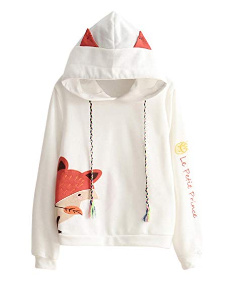 Cosplay Anime Bunny Emo Girls Sweater Hoodie Ears Costume Panda Cat Emo Bear Jacket T Shirt Top Shirt