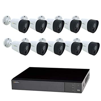 Q-See 16-Channel 10-Camera 5MP PIR Security System with 2TB HDD DVR