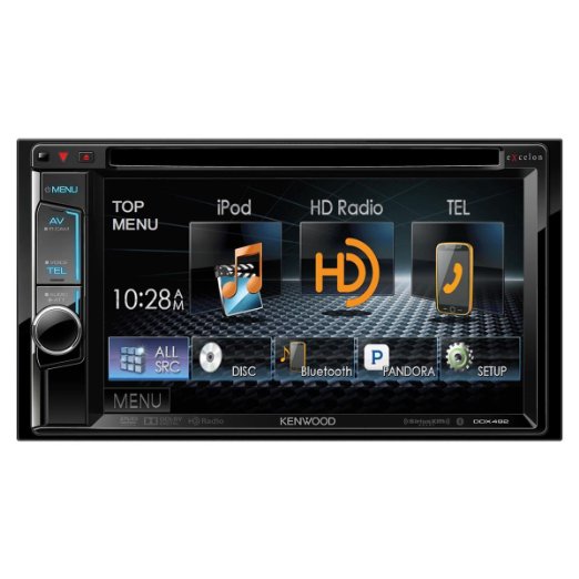 Kenwood eXcelon DDX492 2-DIN DVD Receiver with Bluetooth and HD Radio