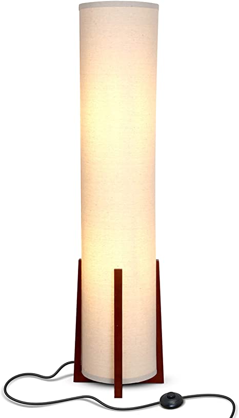 Brightech Parker 48 Inch Tall Decorative Tower Shade Soft LED Light Floor Lamp