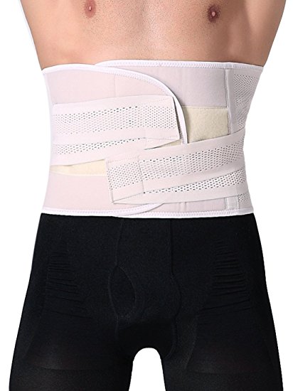 Panegy Men's Waist Lumbar Trainer Girdle Beer Belly Trimmer Adjustable Shapewear