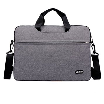 Kitron Denim Fabric 15-15.6 Inches Inch Laptop/Notebook Computer/MacBook/ MacBook Pro/MacBook Air Sleeve Briefcase Laptop Shockproof WaterResistant Case Computer Shoulder Bag