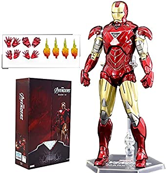 ZT 10th Anniversary 7 Inches Deluxe Collector Iron Man MK6 Action Figures