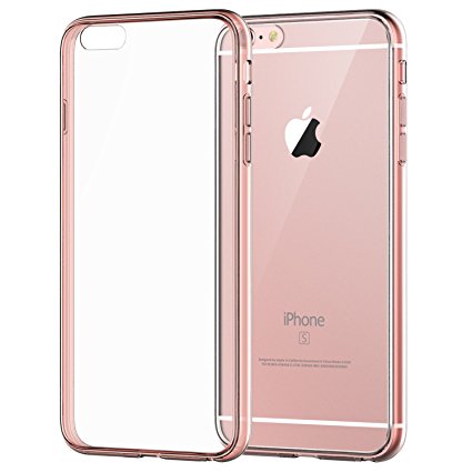 iPhone 6s Case, JETech Apple iPhone 6/6s Case Shock-Absorption Bumper and Anti-Scratch Clear Back for iPhone 6s iPhone 6 4.7 Inch (Rose Gold) - 3194