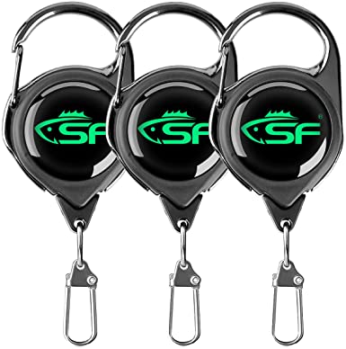 SF Fly Fishing Zinger Retractor 3 pcs Fly Fishing Anglers Tool Gear Combo Steel Cord