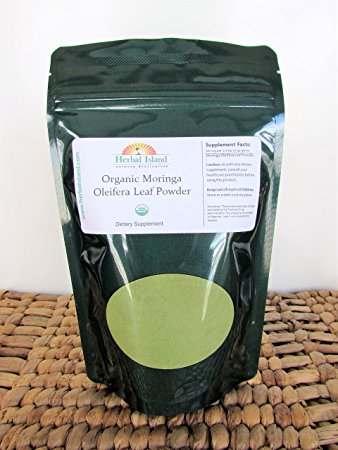 Moringa Oleifera Leaf Powder - Organic - 1 Kilo or 2.2 Lb Bulk Pure and Natural with Free Ship