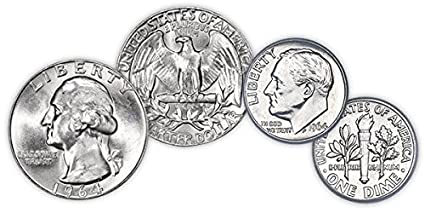 Mixed Pre-1965 US Silver Coins - $1.00 Face Value