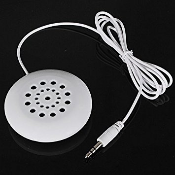 Stillcool White Mini 3.5mm Pillow Speaker for MP3 MP4 Player iPod