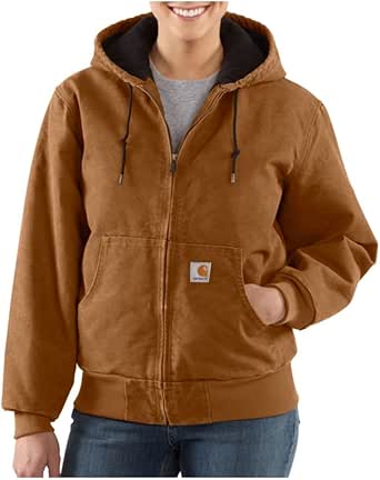 Carhartt Damen Gefütterte Sandstone Active Jacke Wj130 Original Fit Crawford Pant