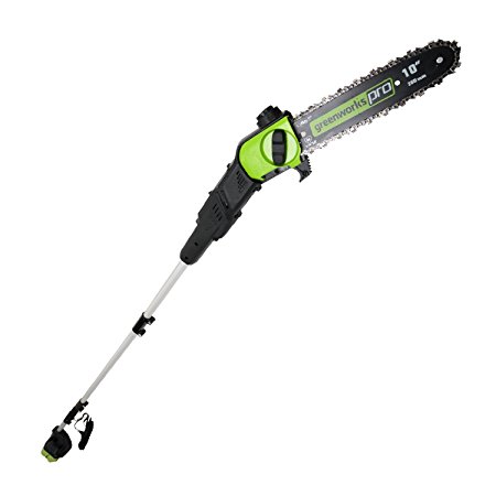 Greenworks PRO 10-Inch 80V Cordless Pole Saw, Battery Not Included PS80L00