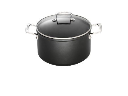 Le Creuset Toughened Nonstick 6 1/3- Quart Stockpot with Glass Lid