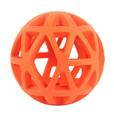 Pet Hol-ee Roller Dog Ball Hol-ee Roller Dog Toy, IQ Toy Treat Ball for Dogs Training Chewing Fetching Teething 3.5”