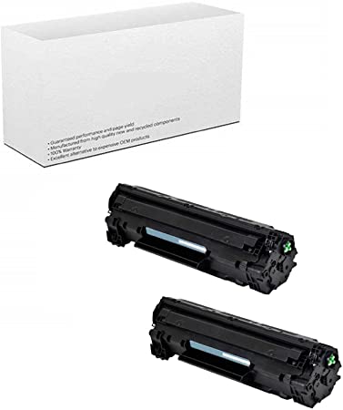AM-Ink 2-Pack Compatible 85A CE285A Toner Cartridge Replacement for HP Laserjet Pro P1102W P1102 P1100 M1212NFW M1212NF M1210 M1132 M1130 Printer (Black)