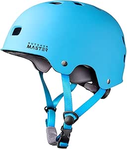 OutdoorMaster Skateboard Cycling Helmet - Two Removable Liners Ventilation Multi-Sport Scooter Roller Skate Inline Skating Rollerblading for Kids, Youth & Adults