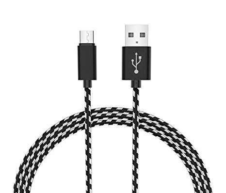 USB Type C Cable, MeeQee Type C to USB 3.0 (3.3ft/1m) Nylon Braided Fast Charging Sync Cable for Macbook, Google Pixel, LG G6/G5/V20, Nintendo Switch, Samsung Galaxy S8 , HTC 10 and more-Black
