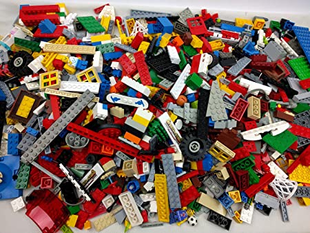 LEGO 1000g mixed pieces, blocks, bricks 1 kg, over 2lb random bulk assortment