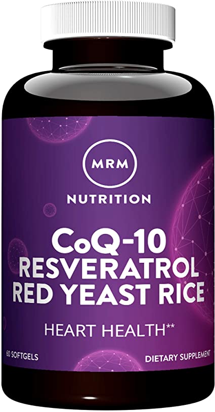 MRM COQ10 Resveratrol Red Yeast Rice, 60 Count