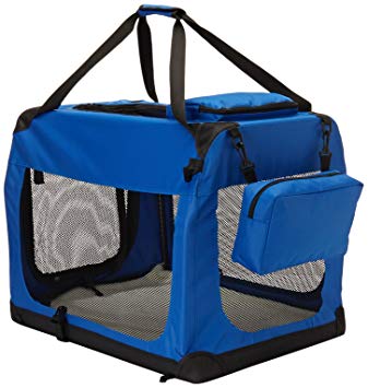 Travel Pet Crate in Blue