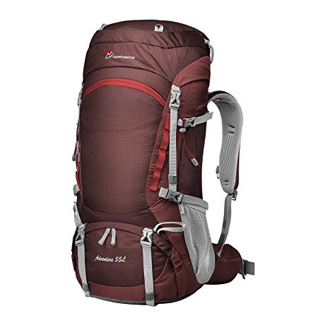 Mountaintop 50L/55L Hiking Backpack with Rain Cover