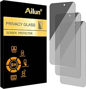 Ailun 3 Pack Privacy Screen Protector for iPhone 16 Pro Max [6.9 inch], Anti Spy Private Tempered Glass Anti-Scratch Case Friendly